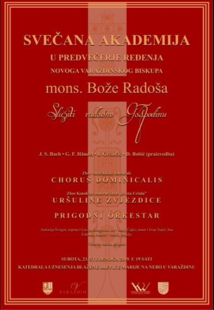 Svečana akademija uz koncert u predvečerje biskupskog ređenja mons. Bože Radoša